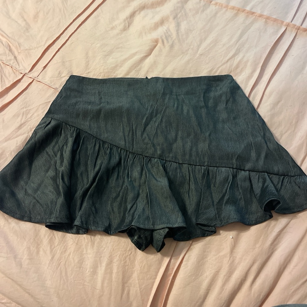 Black Ruffled Skirt